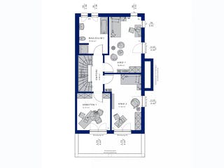 Fertighaus CELEBRATION 135 V4 XL von Bien-Zenker Schlüsselfertig ab 419250€, Pultdachhaus Grundriss 2
