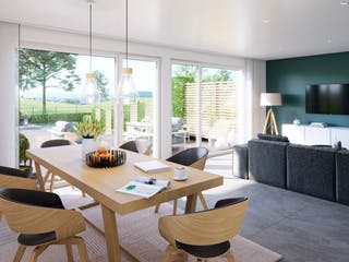 Fertighaus CELEBRATION 122 V2 L von Bien-Zenker Schlüsselfertig ab 449575€, Satteldach-Klassiker Innenansicht 1