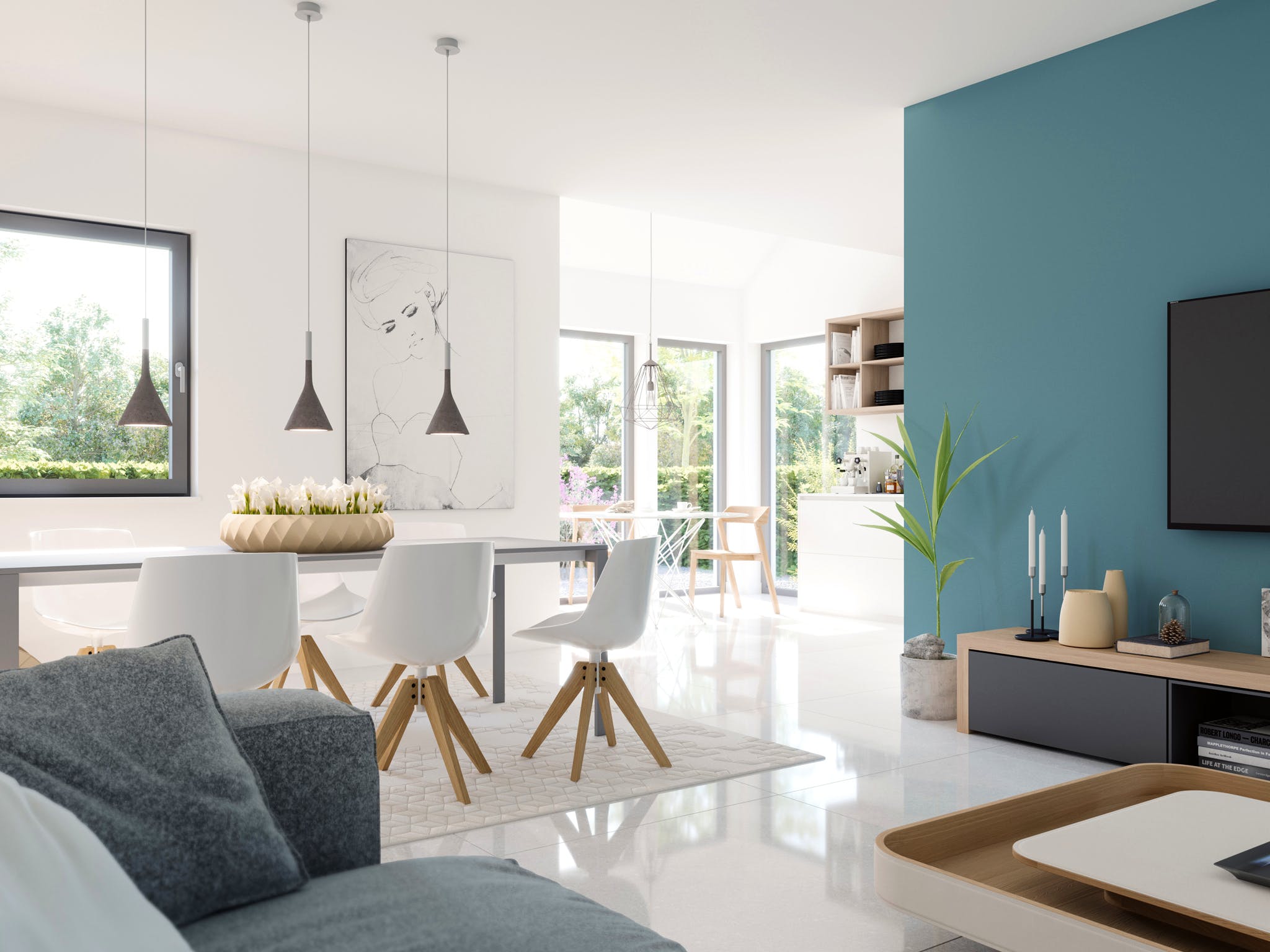 Fertighaus CELEBRATION 207 V2 von Bien-Zenker Schlüsselfertig ab 460203€, Satteldach-Klassiker Innenansicht 1