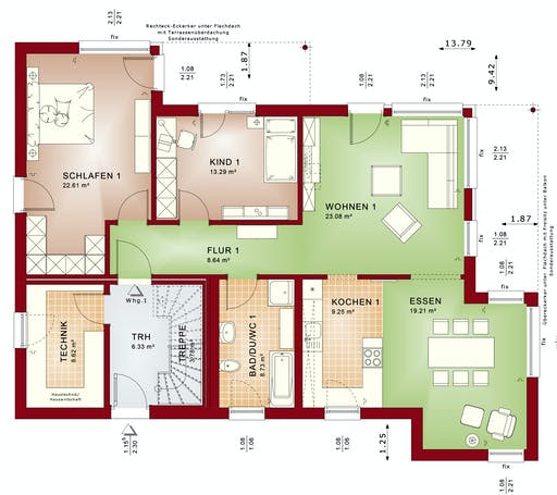 Bien Zenker - CELEBRATION 211 V4 Floorplan 1