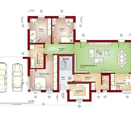 Bien Zenker - CELEBRATION 282 V3 Floorplan 1