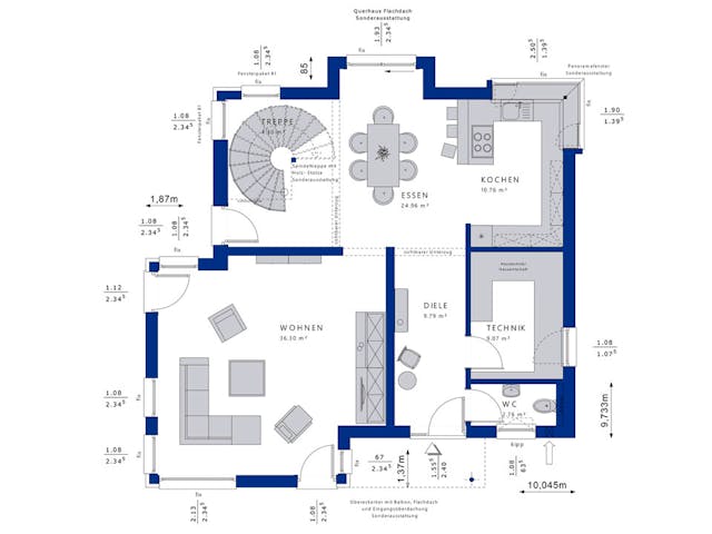 Fertighaus CONCEPT-M 159 Bad Vilbel von Bien-Zenker Schlüsselfertig ab 619762€, Satteldach-Klassiker Grundriss 1 Fertighaus CONCEPT-M 159 Bad Vilbel von Bien-Zenker Schlüsselfertig ab 619762€, Satteldach-Klassiker Grundriss 1