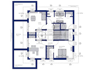 Fertighaus CONCEPT-M 210 Günzburg von Bien-Zenker Schlüsselfertig ab 834028€, Satteldach-Klassiker Grundriss 2
