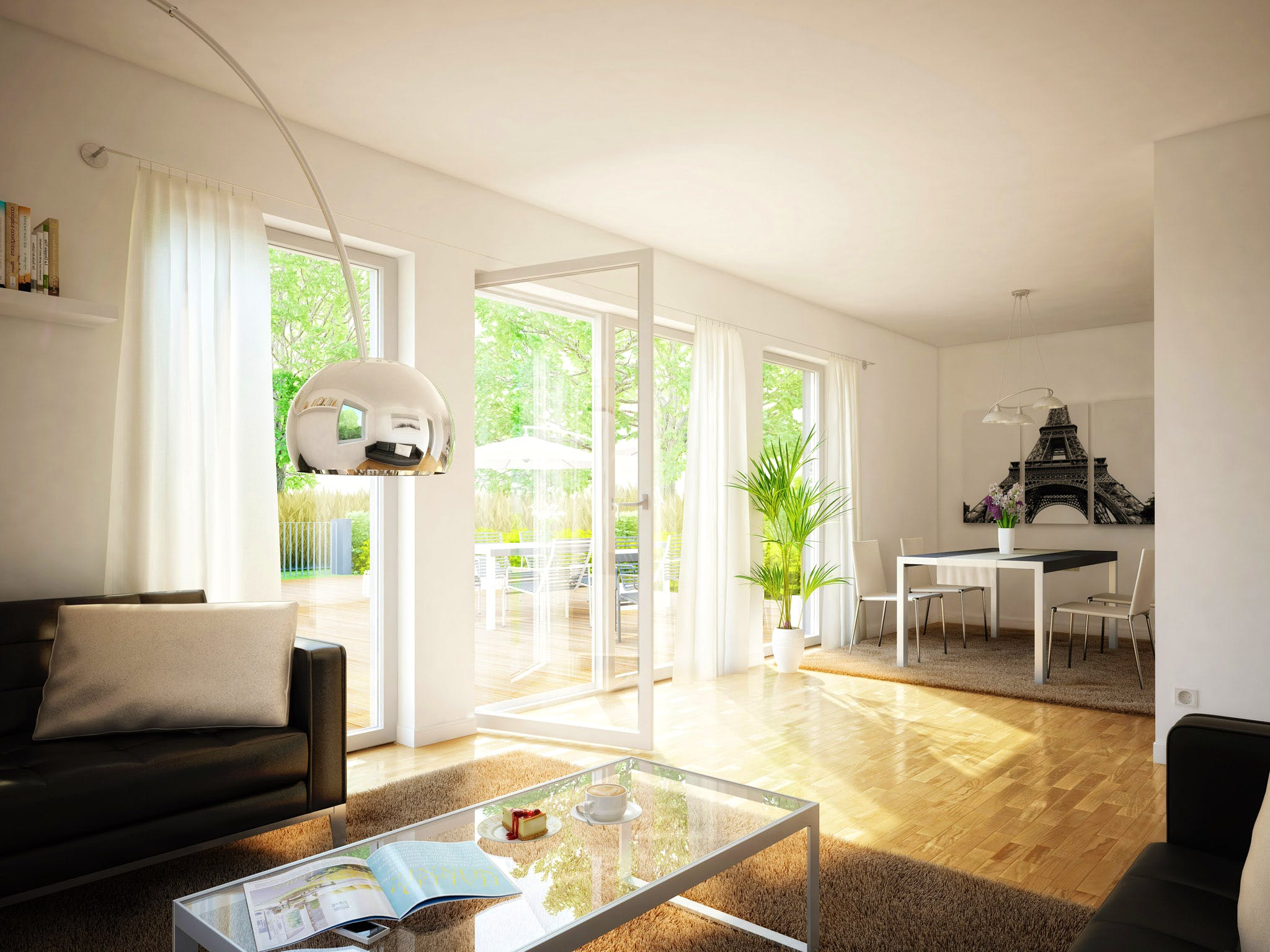 Fertighaus EVOLUTION 124 V3 von Bien-Zenker Schlüsselfertig ab 291882€, Satteldach-Klassiker Innenansicht 1