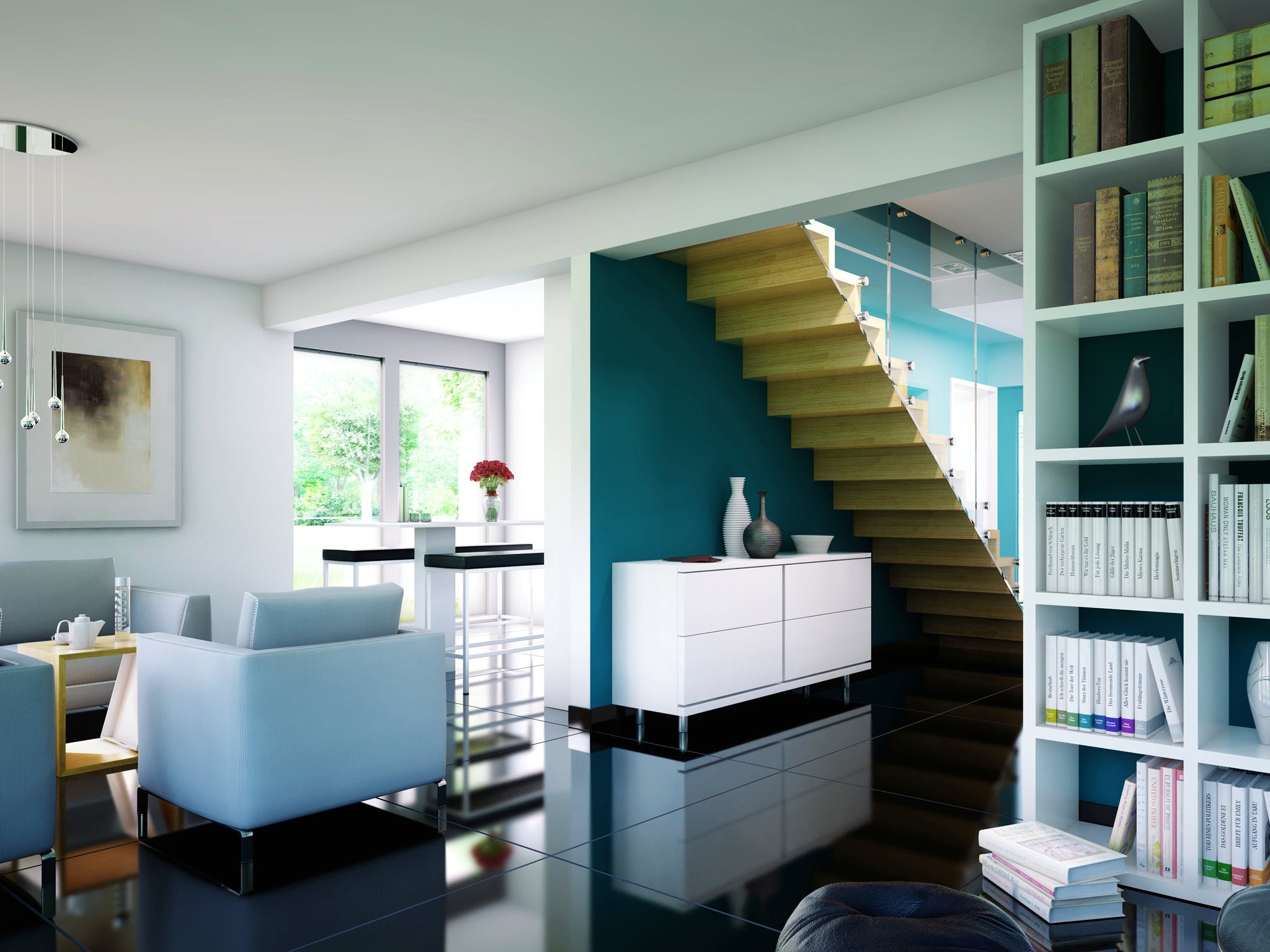 Fertighaus EVOLUTION 134 V4 von Bien-Zenker Schlüsselfertig ab 327175€, Stadtvilla Innenansicht 1