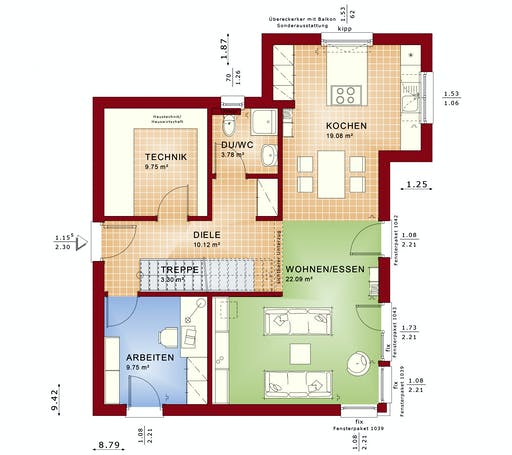 Bien Zenker - Evolution 136 V7 Floorplan 1