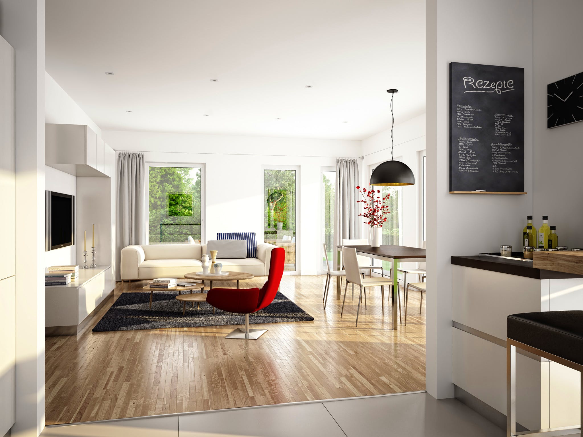 Fertighaus EVOLUTION 139 V5 von Bien-Zenker Schlüsselfertig ab 365557€, Cubushaus Innenansicht 1