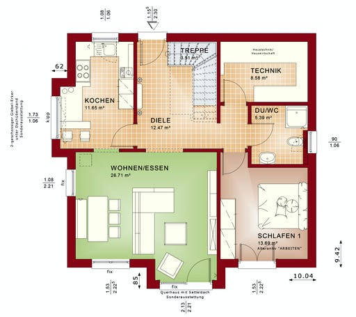 Bien Zenker - Evolution 152 V6 Floorplan 1