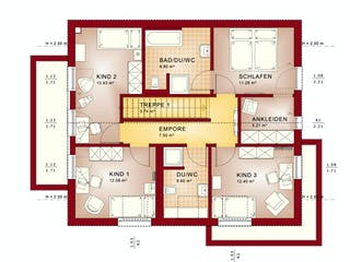 Fertighaus EVOLUTION 162 V3 von Bien-Zenker Schlüsselfertig ab 418006€, Satteldach-Klassiker Grundriss 2