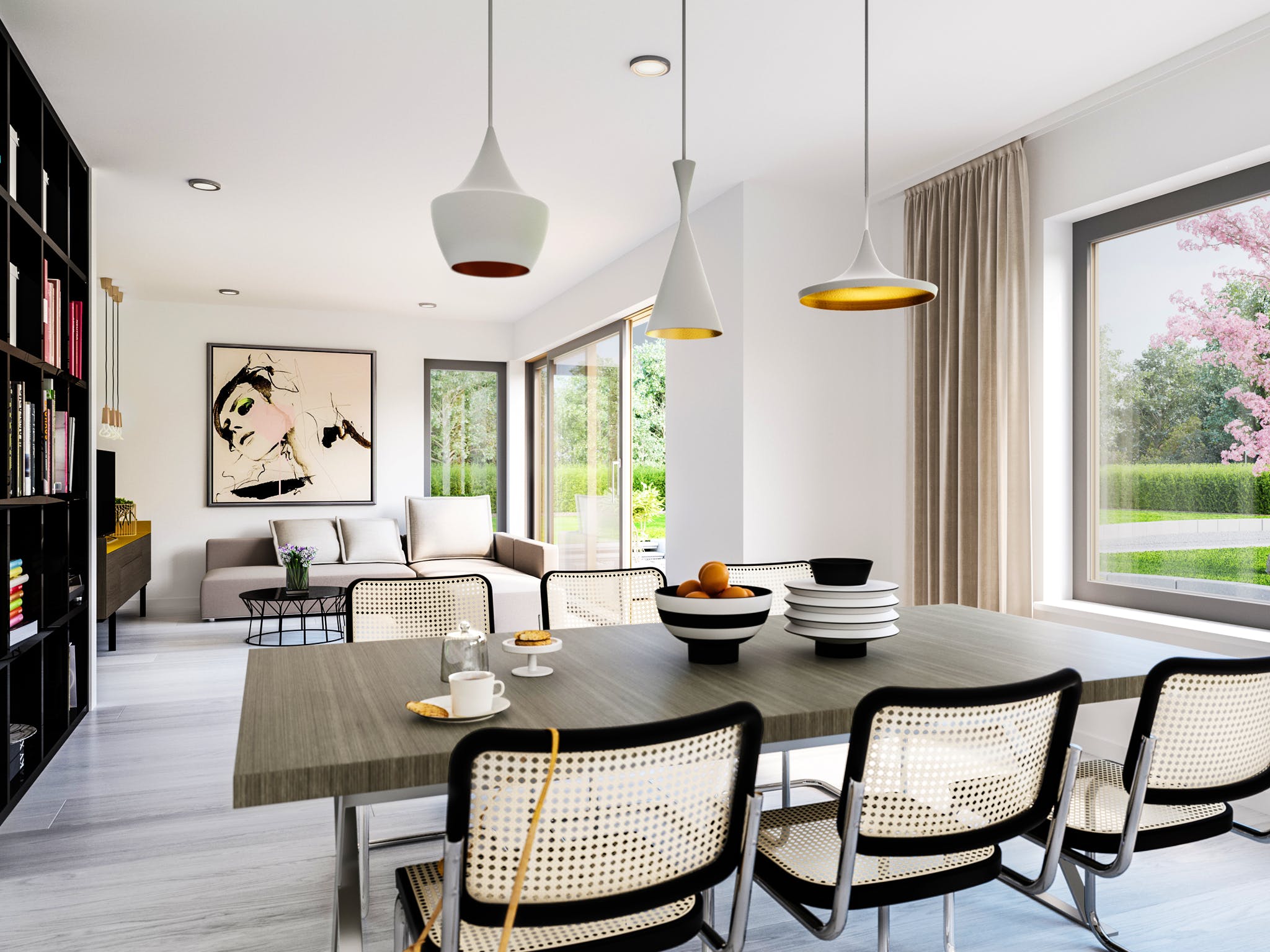 Fertighaus EVOLUTION 164 V3 von Bien-Zenker Schlüsselfertig ab 350780€, Satteldach-Klassiker Innenansicht 1