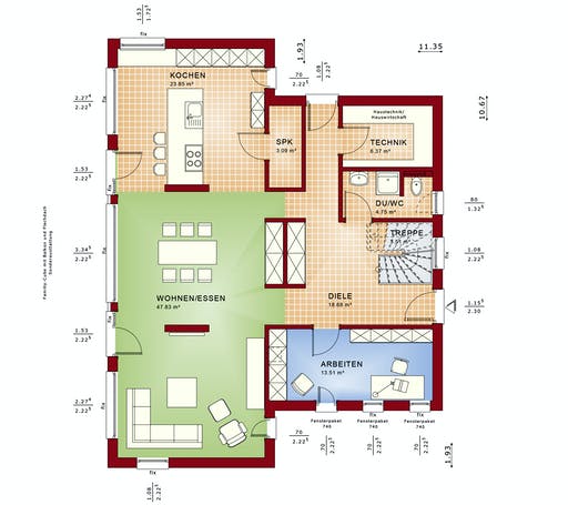 Bien Zenker - Fantastic 165 V7 Floorplan 1