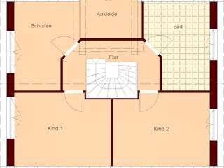 Massivhaus Prerow von TIMOWA Massivhäuser Schlüsselfertig ab 319900€, Satteldach-Klassiker Grundriss 2