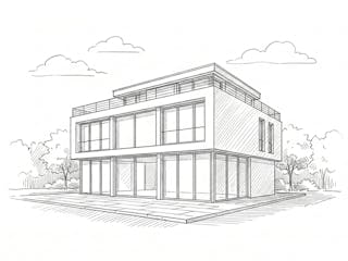 Massivhaus Stadtvilla 220 von Ever Energy Home, Stadtvilla Außenansicht 2