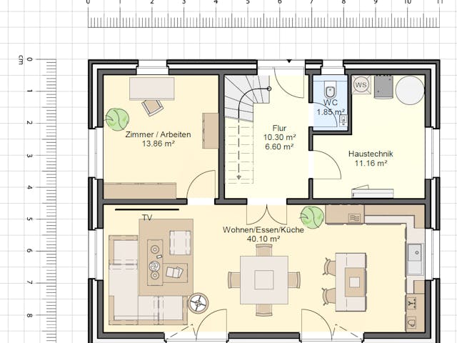 Massivhaus Jubilé-Haus 160 von GfG-Architektenhäuser Schlüsselfertig ab 299900€, Satteldach-Klassiker Grundriss 1