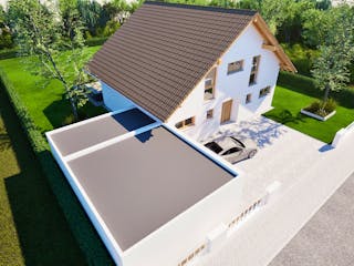 Massivhaus Entwurf NB195 von FAVORIT Massivhaus, Satteldach-Klassiker Außenansicht 24
