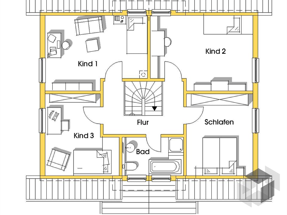 Carmen (KfW-Effizienzhaus 40) von Dammann-Haus Grundriss