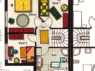 Massivhaus Castelletto von VARIANT-HAUS Bausatzhaus ab 41017€, Satteldach-Klassiker Grundriss 2