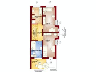 Fertighaus CELEBRATION 114 V5 XL von Bien-Zenker Schlüsselfertig ab 468187€, Pultdachhaus Grundriss 2