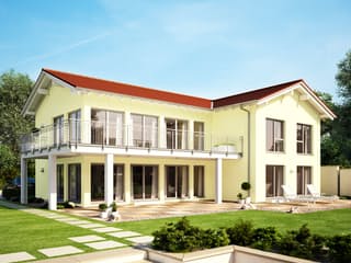 Fertighaus CELEBRATION 282 V3 von Bien-Zenker Schlüsselfertig ab 447948€, Satteldach-Klassiker Außenansicht 1