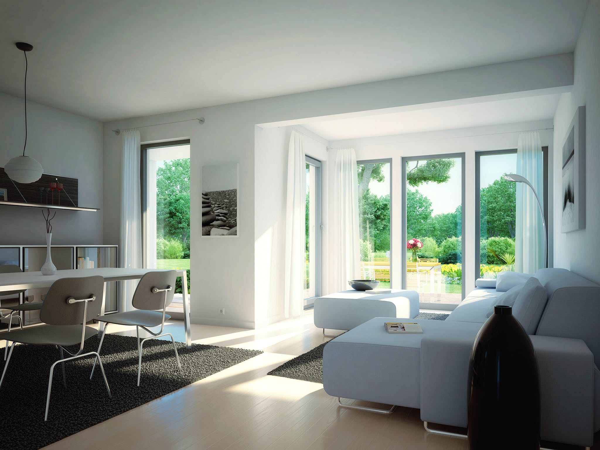 Fertighaus CELEBRATION 114 V5 XL von Bien-Zenker Schlüsselfertig ab 380338€, Pultdachhaus Innenansicht 1