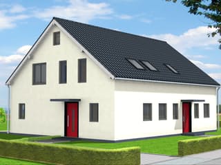 Fertighaus Celine 285 von Klaus Kowalski Immobilien Schlüsselfertig ab 276131€, Satteldach-Klassiker Außenansicht 1