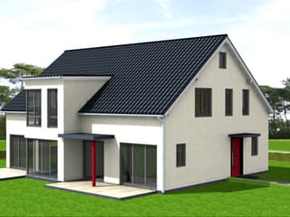 Fertighaus Celine 285 von Klaus Kowalski Immobilien Schlüsselfertig ab 276131€, Satteldach-Klassiker Außenansicht 3