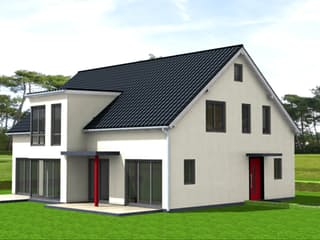 Fertighaus Celine 285 von Klaus Kowalski Immobilien Schlüsselfertig ab 276131€, Satteldach-Klassiker Außenansicht 4