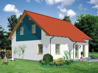 Massivhaus Cesano von VARIANT-HAUS Bausatzhaus ab 40113€, Satteldach-Klassiker Außenansicht 1