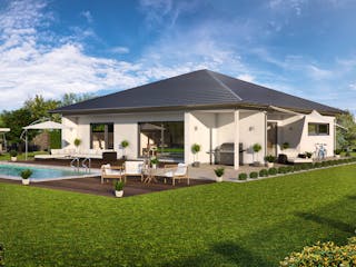 Fertighaus Bungalow 22-149 von BoHolz Haus Schlüsselfertig ab 422575€, Bungalow Außenansicht 1