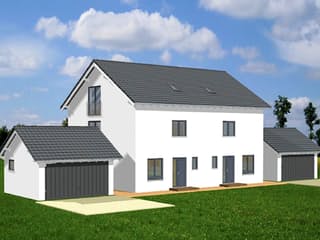 Fertighaus Chiemsee von Ludwig Andrä Holzbau Schlüsselfertig ab 263340€, Satteldach-Klassiker Außenansicht 3