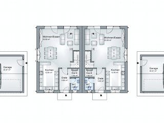 Fertighaus Chiemsee von Ludwig Andrä Holzbau Schlüsselfertig ab 263340€, Satteldach-Klassiker Grundriss 1