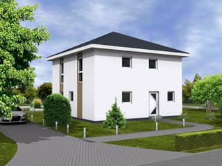 Fertighaus City 138 WD von DIG-Haus Vertriebs Schlüsselfertig ab 238500€, Stadtvilla Außenansicht 1