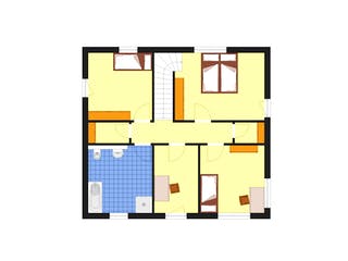 Fertighaus City 152 FD von DIG-Haus Vertriebs Schlüsselfertig ab 277500€, Cubushaus Grundriss 2