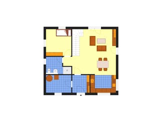 Fertighaus City 152 WD von DIG-Haus Vertriebs Schlüsselfertig ab 249000€, Stadtvilla Grundriss 1