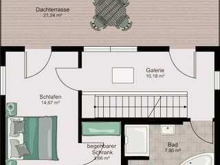 Fertighaus City 2 von STREIF Haus, Cubushaus Grundriss 2