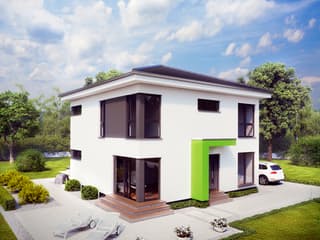 Fertighaus City 3 von massa haus Ausbauhaus ab 96999€, Stadtvilla Außenansicht 1