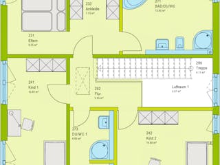 Fertighaus City 3 von massa haus Ausbauhaus ab 96999€, Stadtvilla Grundriss 3