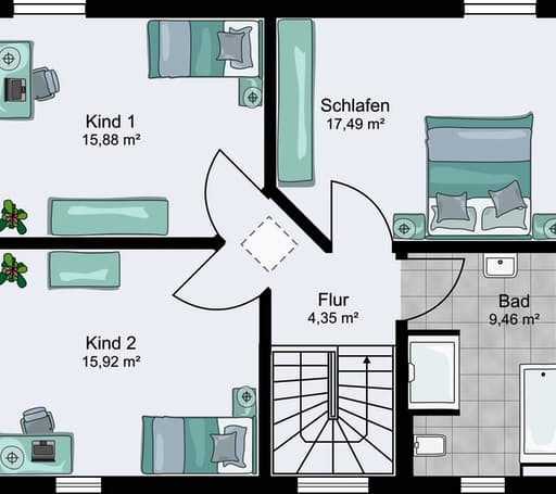 City 9.955 x 8.080 Walmdach floor_plans 0