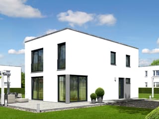 Massivhaus City 136 - Stadtvilla von Town & Country Haus Deutschland, Cubushaus Außenansicht 1