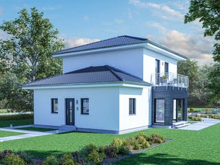 Fertighaus City 6 von massa haus Ausbauhaus ab 132999€, Stadtvilla Außenansicht 1