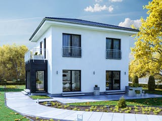 Fertighaus City 6 von massa haus Ausbauhaus ab 132999€, Stadtvilla Außenansicht 3