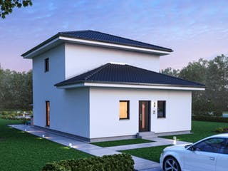Fertighaus City 6 von massa haus Ausbauhaus ab 132999€, Stadtvilla Außenansicht 4