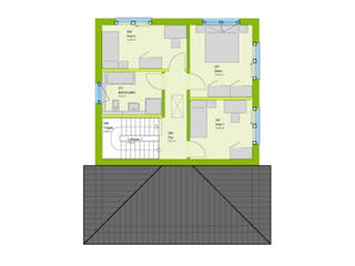 Fertighaus City 6 von massa haus Ausbauhaus ab 132999€, Stadtvilla Grundriss 2