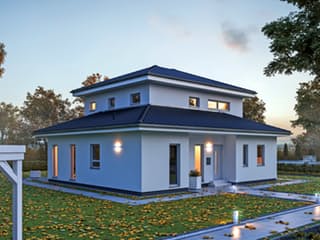 Fertighaus City 7 von massa haus Ausbauhaus ab 154999€, Stadtvilla Außenansicht 1