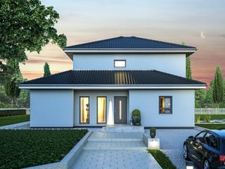 Fertighaus City 8 von massa haus Ausbauhaus ab 155999€, Stadtvilla Außenansicht 1