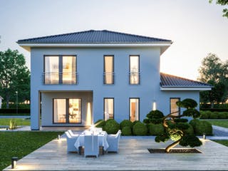 Fertighaus City 8 von massa haus Ausbauhaus ab 155999€, Stadtvilla Außenansicht 2