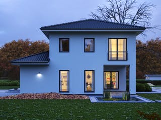 Fertighaus City 8 von massa haus Ausbauhaus ab 155999€, Stadtvilla Außenansicht 4