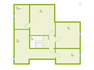 Fertighaus City 8 von massa haus Ausbauhaus ab 155999€, Stadtvilla Grundriss 3