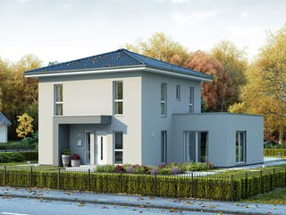 Fertighaus City 9 von massa haus Ausbauhaus ab 136999€, Stadtvilla Außenansicht 2