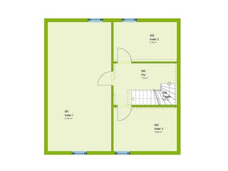 Fertighaus City 9 von massa haus Ausbauhaus ab 136999€, Stadtvilla Grundriss 3